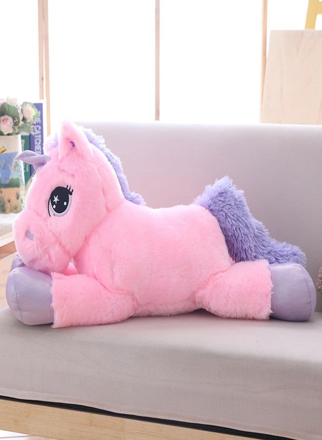 Sofipal Big Unicorn Plush Pillow - Giant Unicorn Stuffed Animal Toy for Birthday, Valentine's, Bedroom (Pink, 31") - Image 1